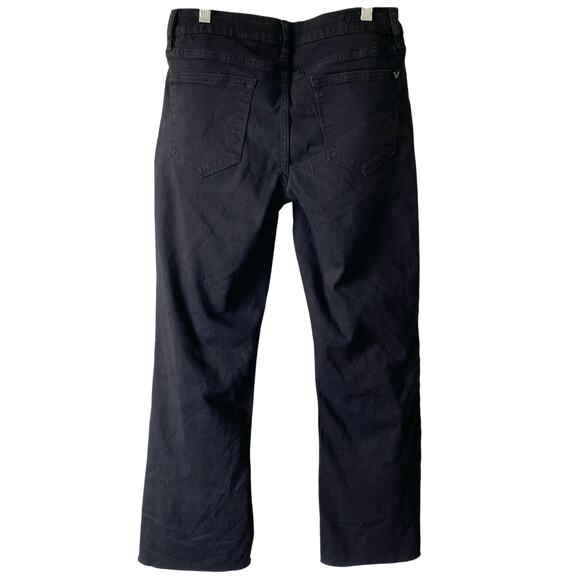 NEW VIGOSS Marley Crop Bootcut Denim Jeans Black Size 29 Raw Hem - Picture 3 of 6